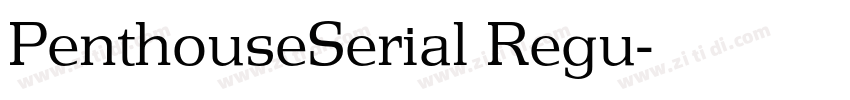 PenthouseSerial Regu字体转换